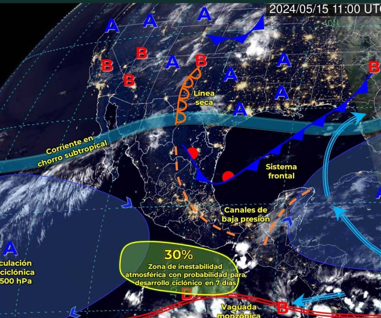 SMN advierte altas temperaturas en varios estados y fuertes vientos