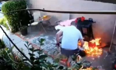 Hombre causa incendio al intentar encender el carbón para asar carne