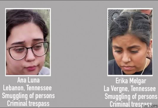 Luna y Melgar fueron detenidas por tráfico de personas y allanamiento criminal. La primera afirmó que les iban a pagar 2 mil dólares por el contrabando.