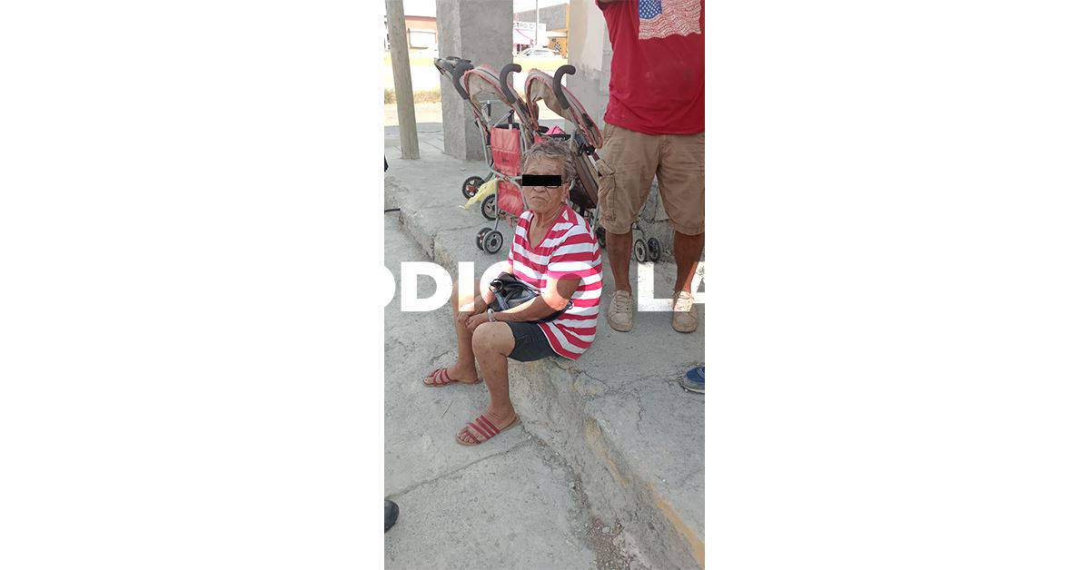 La ancianita resultó con una herida en la cabeza al ser atacada por su hijo.