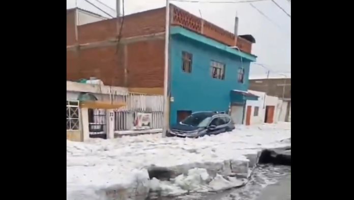 Activan Plan DN-II en Puebla tras poderosa granizada