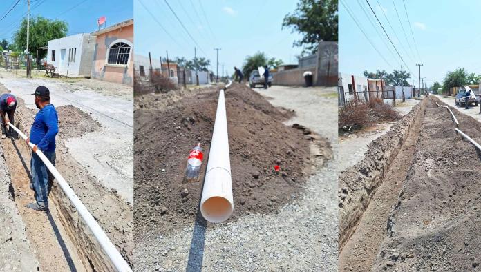 Renovación: Instalan cerca de 200 metros de tubería en Río Bravo de Allende