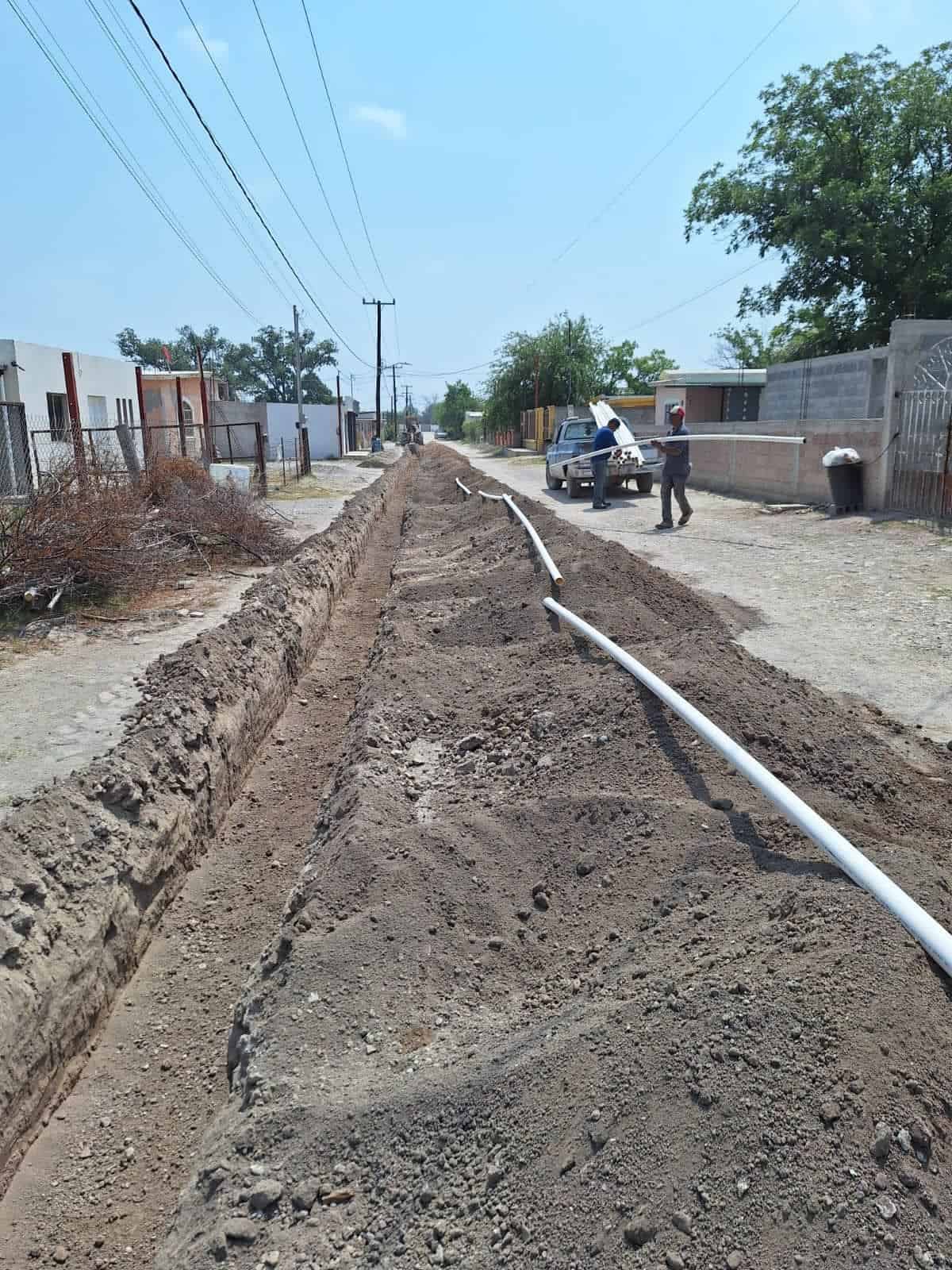 Renovación: Instalan cerca de 200 metros de tubería en Río Bravo de Allende