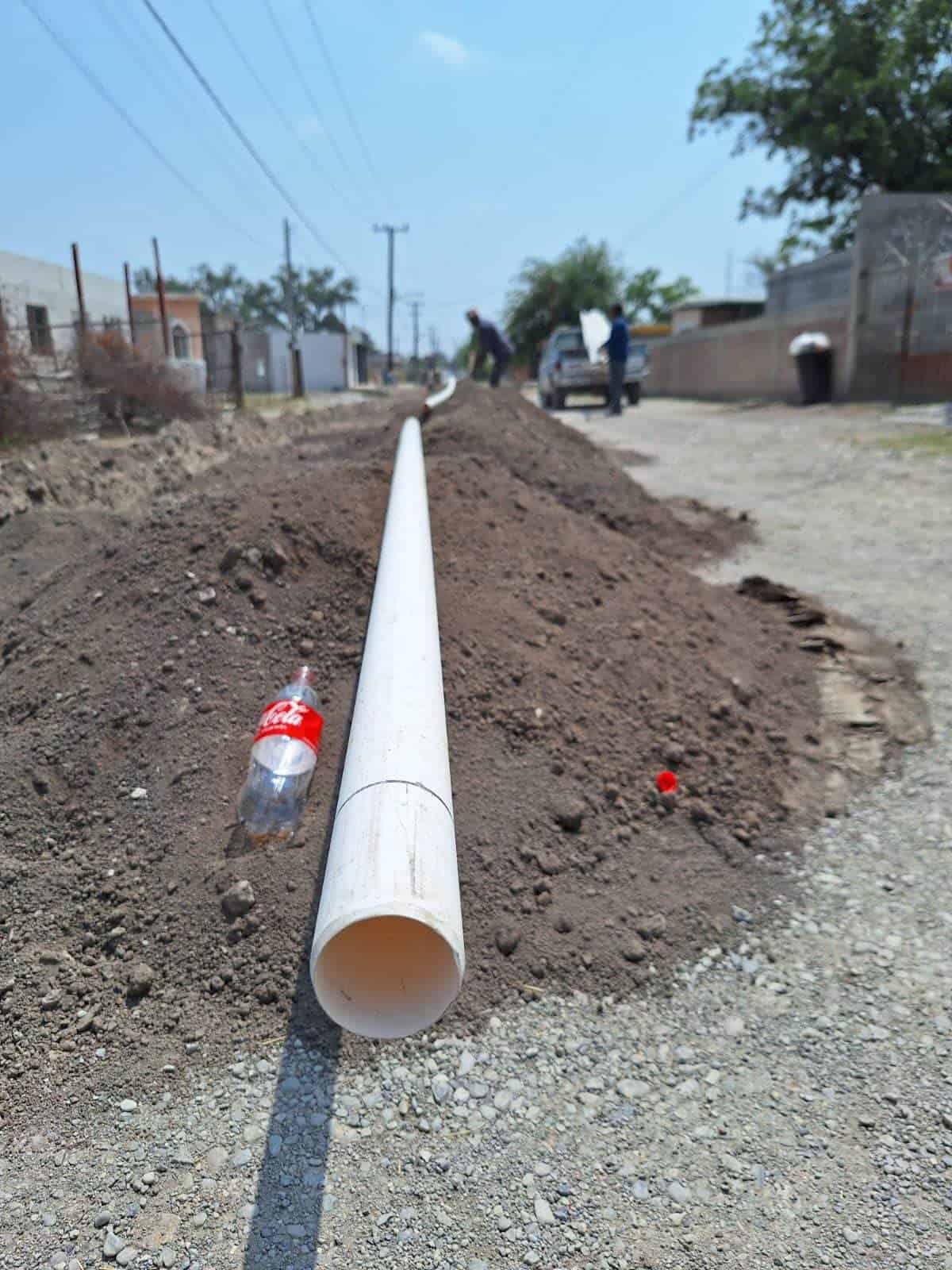 Renovación: Instalan cerca de 200 metros de tubería en Río Bravo de Allende