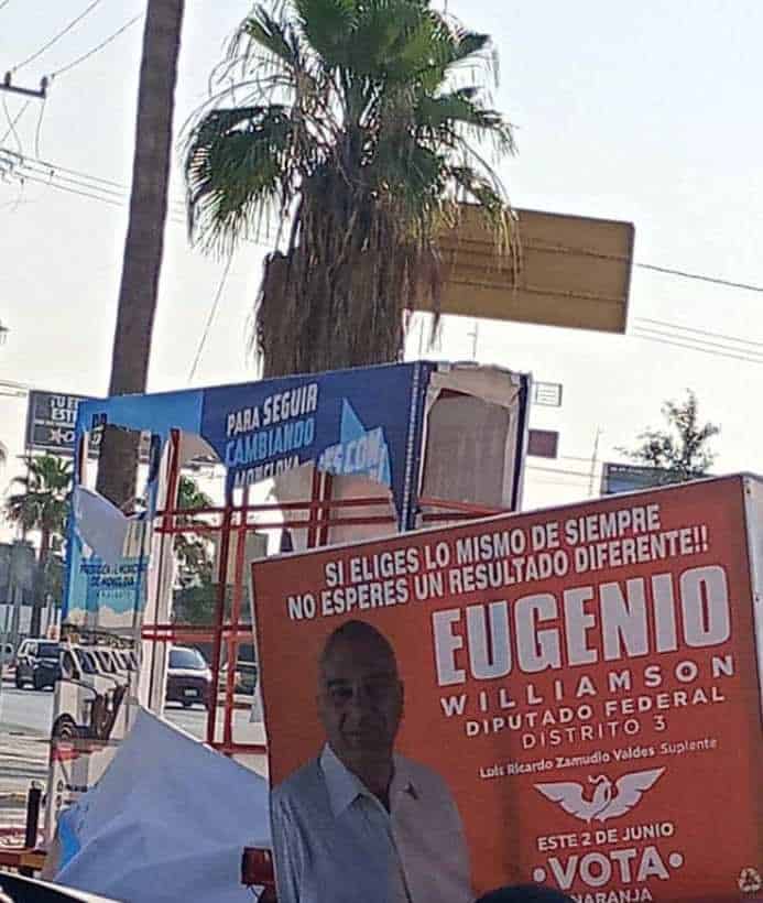 Investigan daños a publicidad electoral