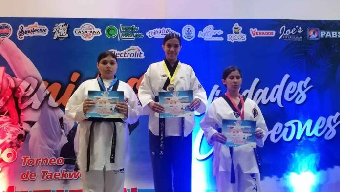 San Buena al pódium de taekwondo nacional