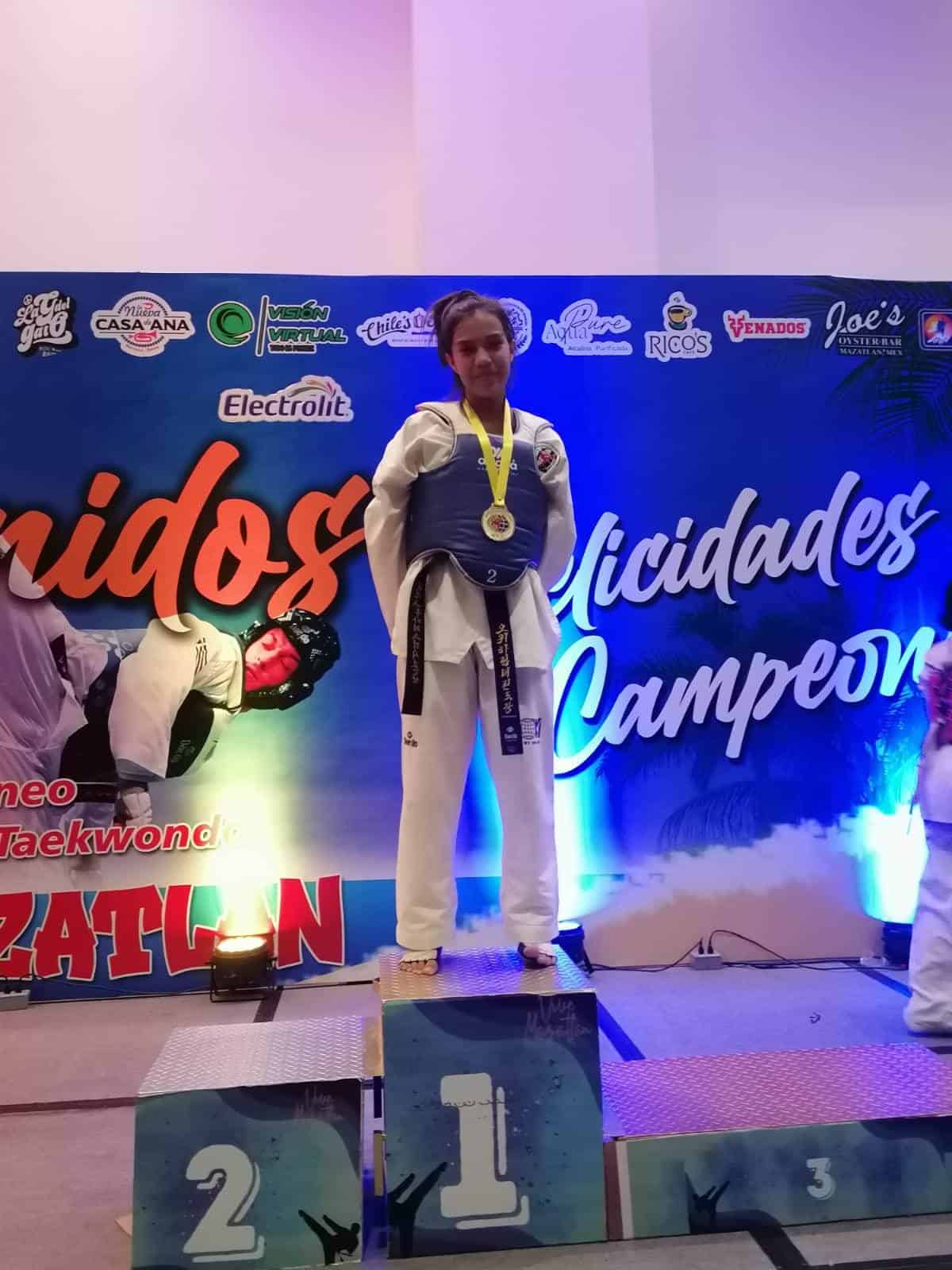 San Buena al pódium de taekwondo nacional