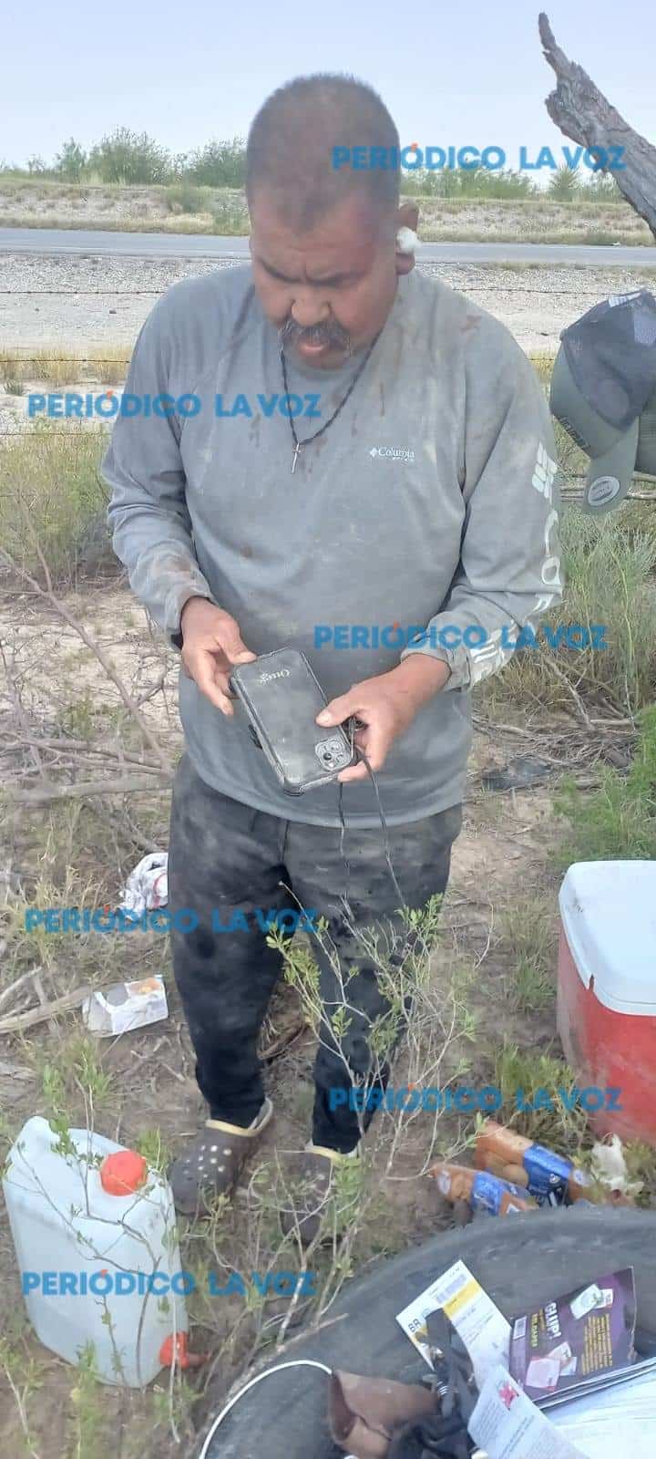 Vuelca paisano  en la federal 57