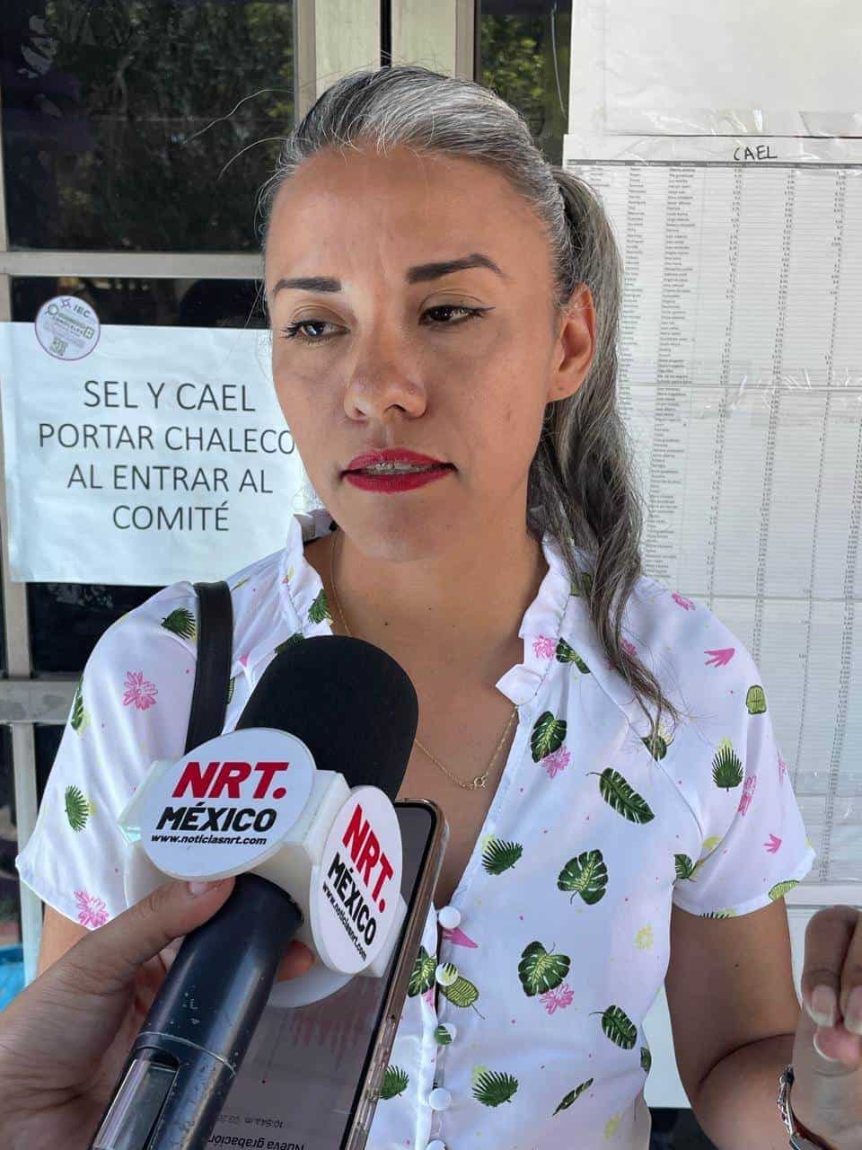 Laura Hernández; representante del IEC