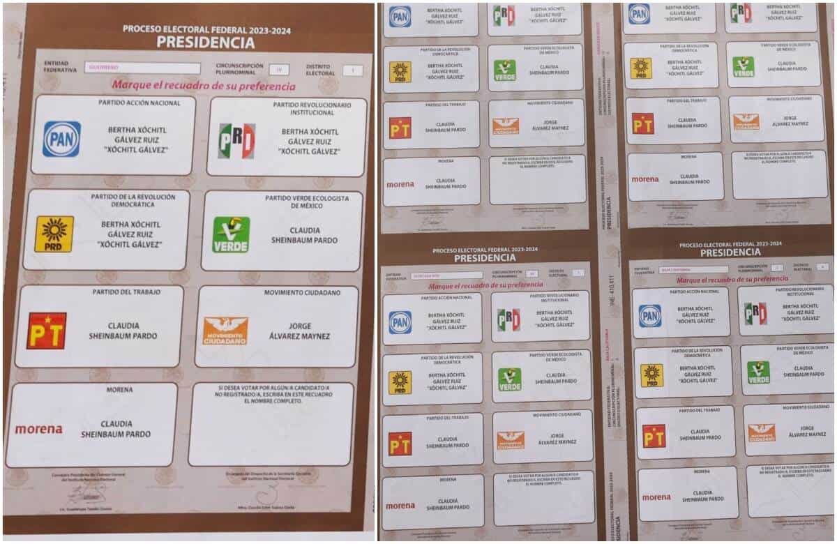Cualquier marca con cruces o cruces o corazones será válido en las boletas.