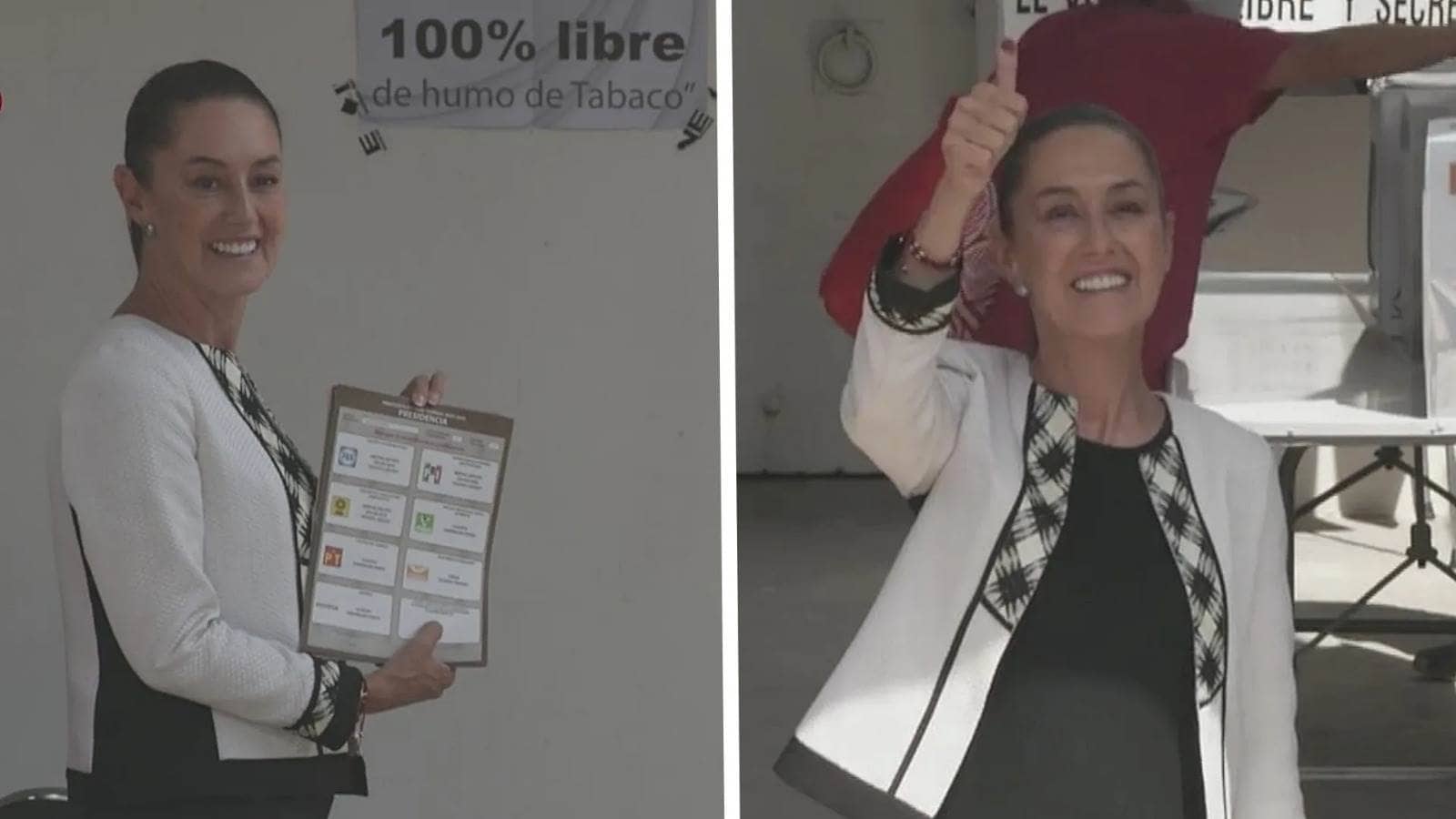 Claudia Sheinbaum acude a votar 