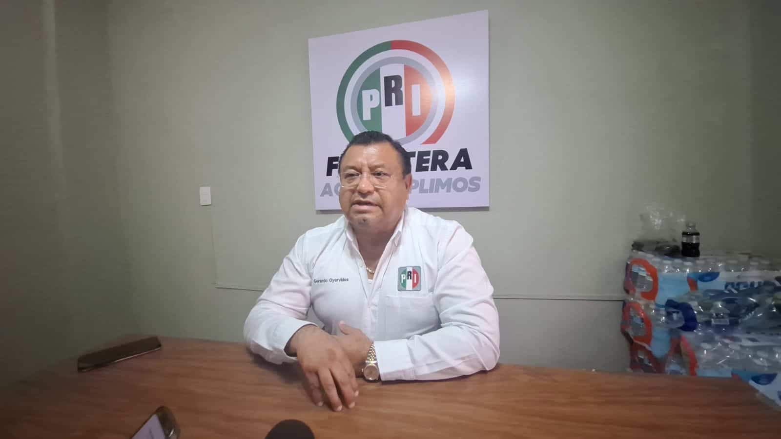 Gerardo Oyervides; presidente del Comité Municipal del PRI.