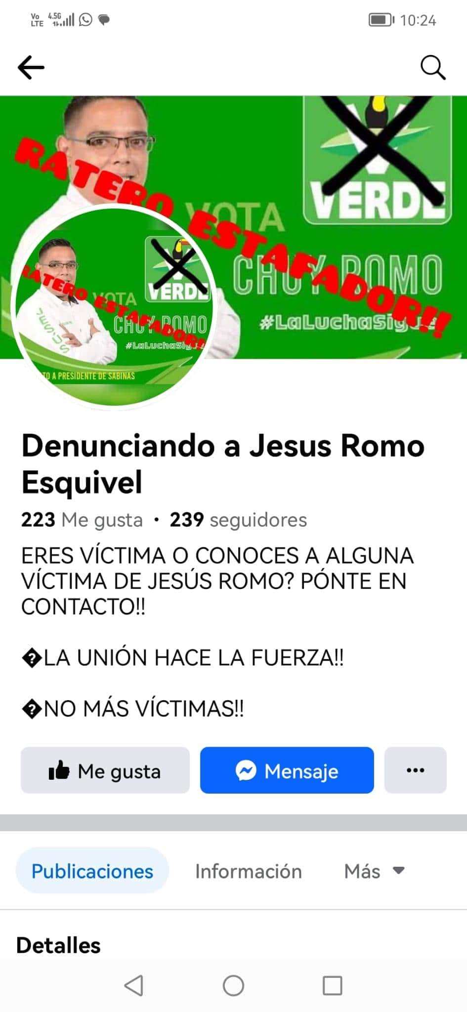 Jesús Esquivel fue quien la registró.