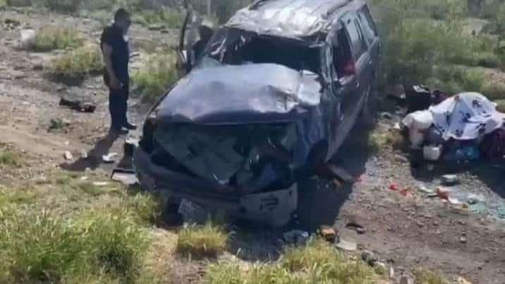 Mega bache provoca accidente en la 57