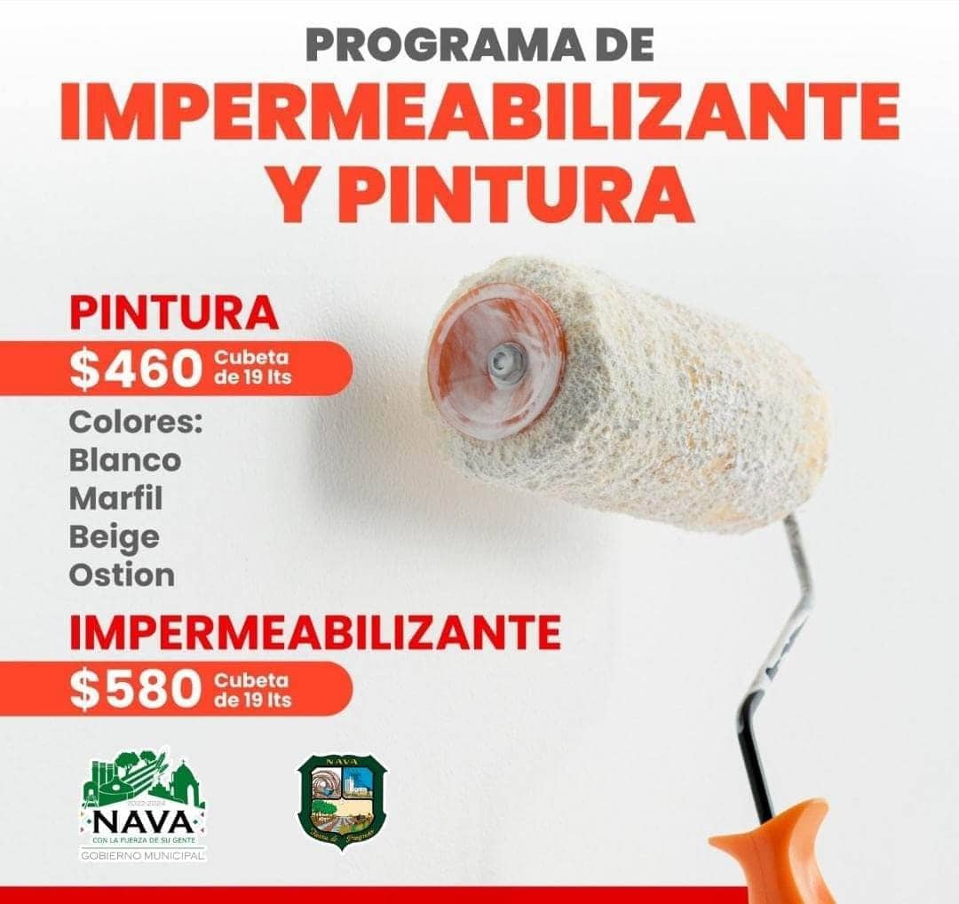Impulsan programa de impermeabilizante y pintura a bajo costo en Nava