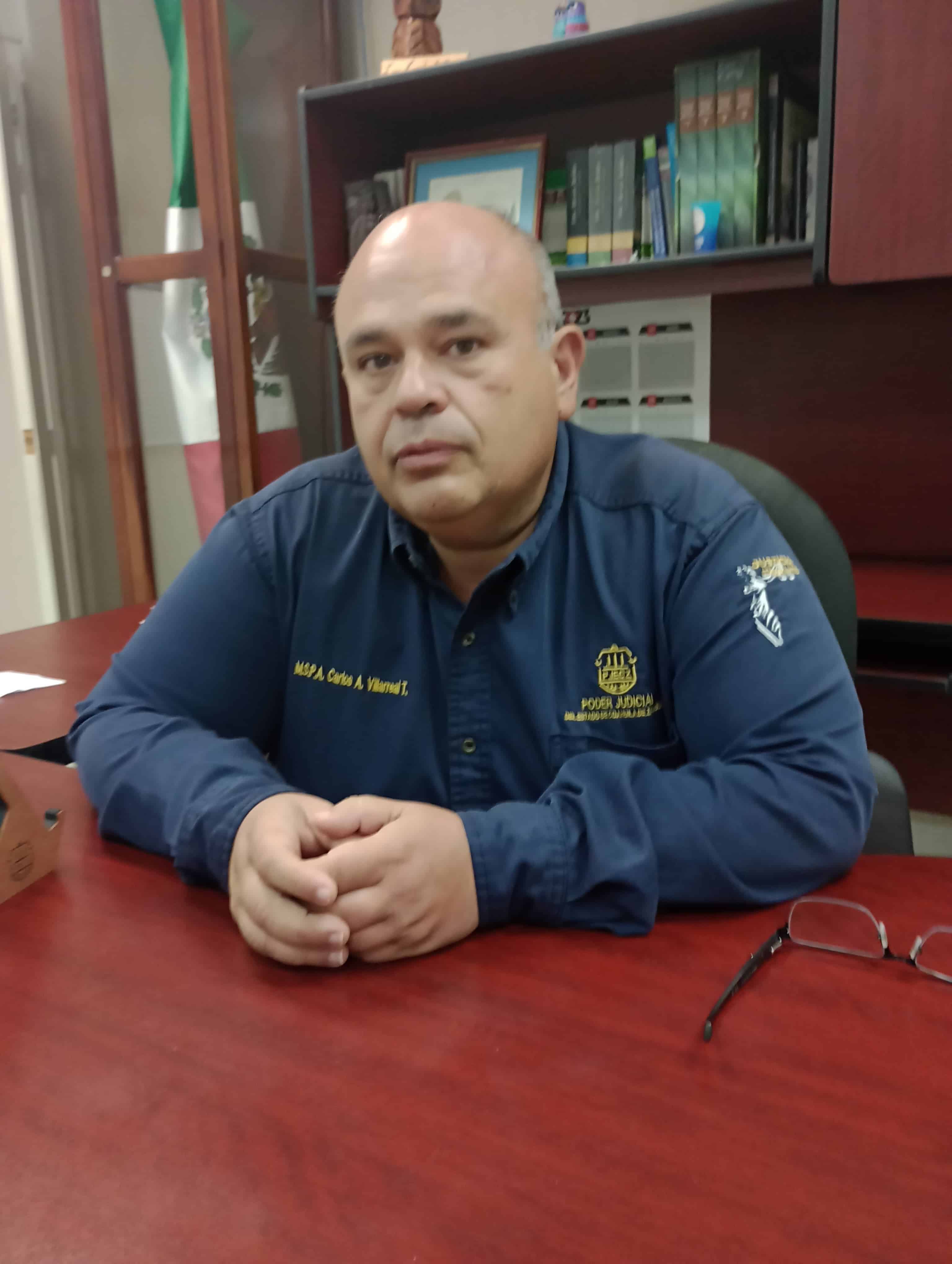 Carlos Villarreal, Delegado del Instituto Estatal de la Defensoría Pública.