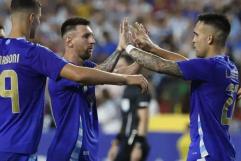 Argentina cierra preparación para Copa América con doblete de Messi