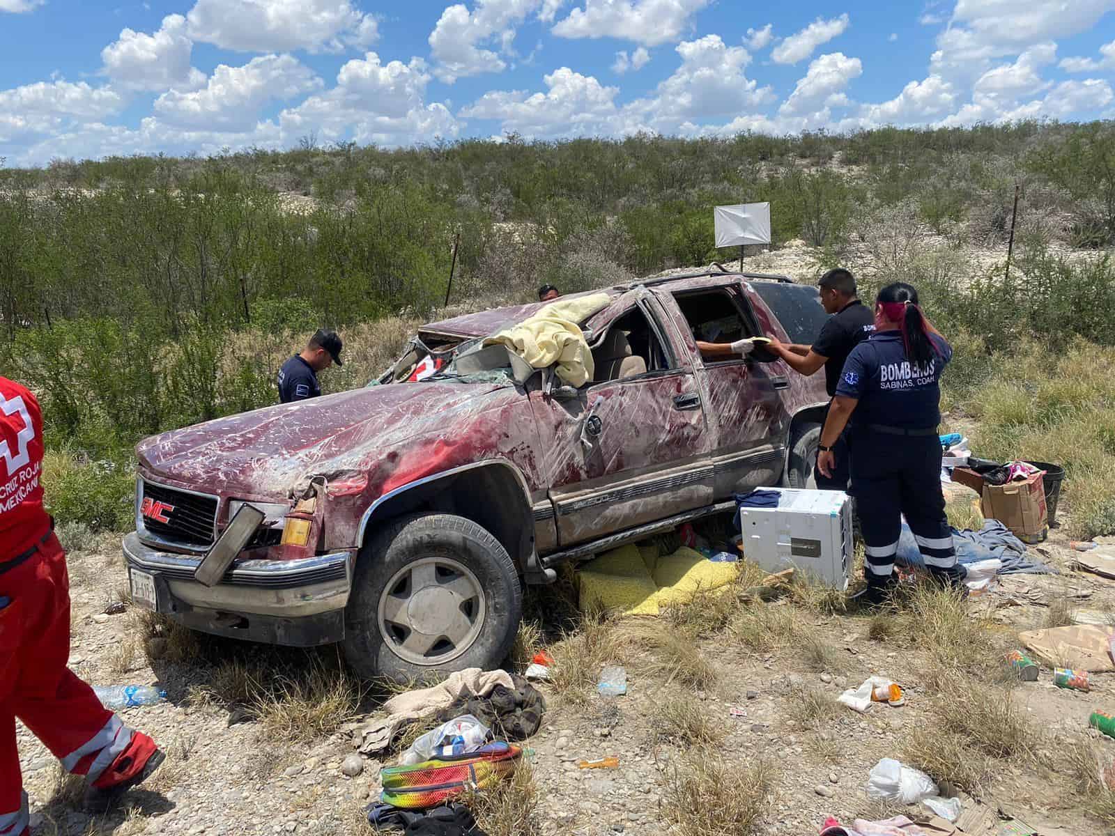 Sufren Accidente en la 57, a su Regreso de Compras de USA 