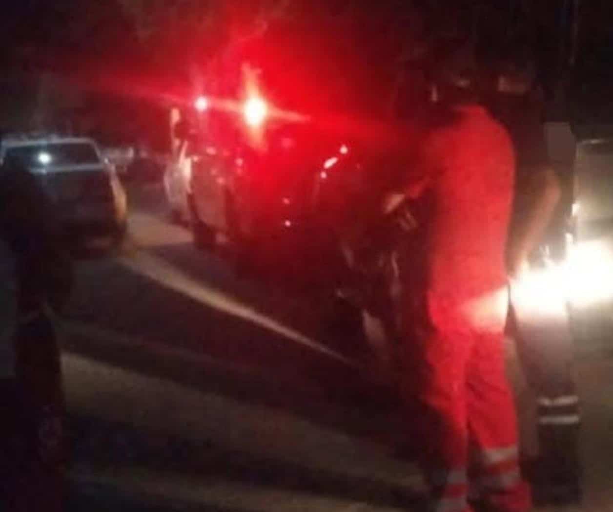 Sufre Motociclista Percance en la Banorte