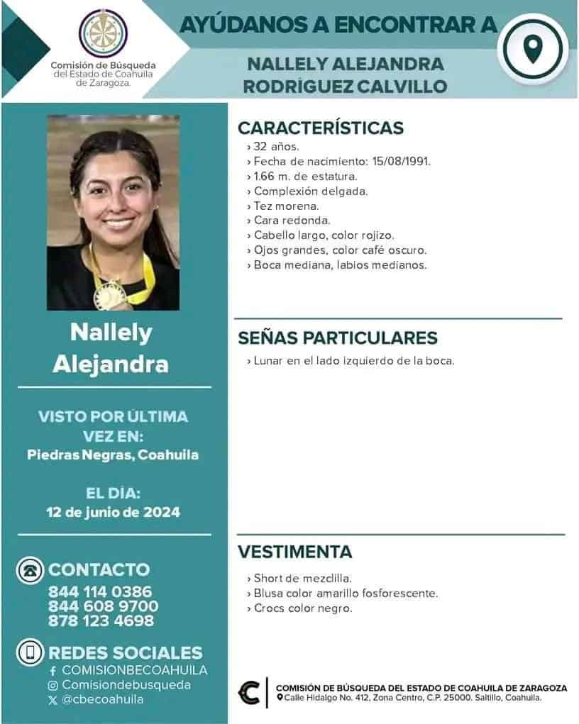 Esto es TODO lo que pasó en el caso Nallely Rodríguez: Ya hay un DETENIDO