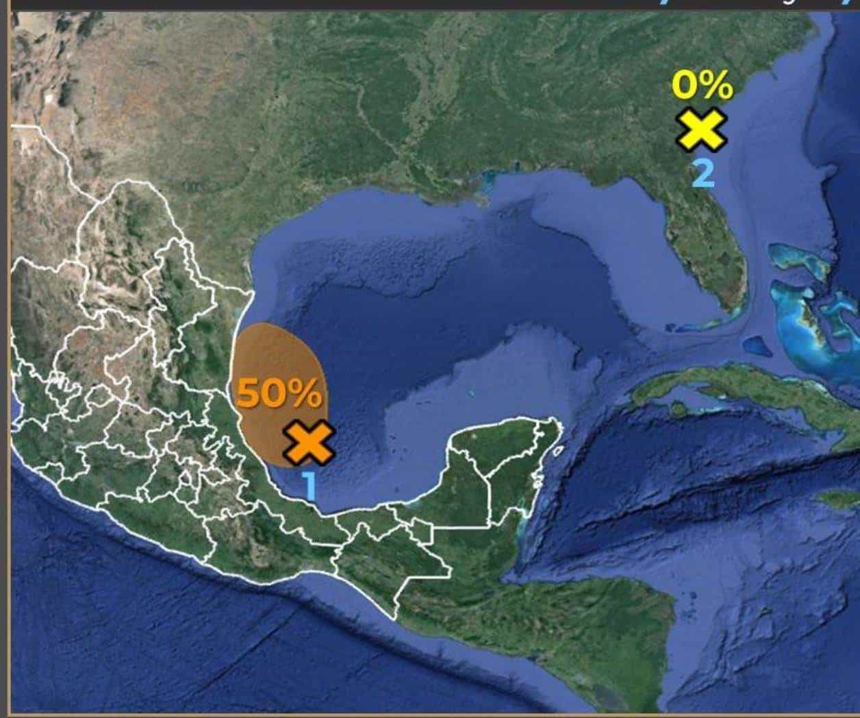 Llega nueva zona de baja presión; Se puede formar la tormenta Beryl
