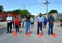 Alcaldesa Pily Valenzuela entrega pavimentación de dos cuadras en Nava