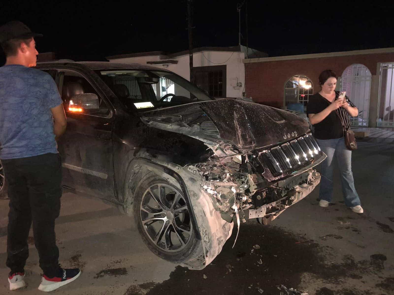 Destroza camioneta
