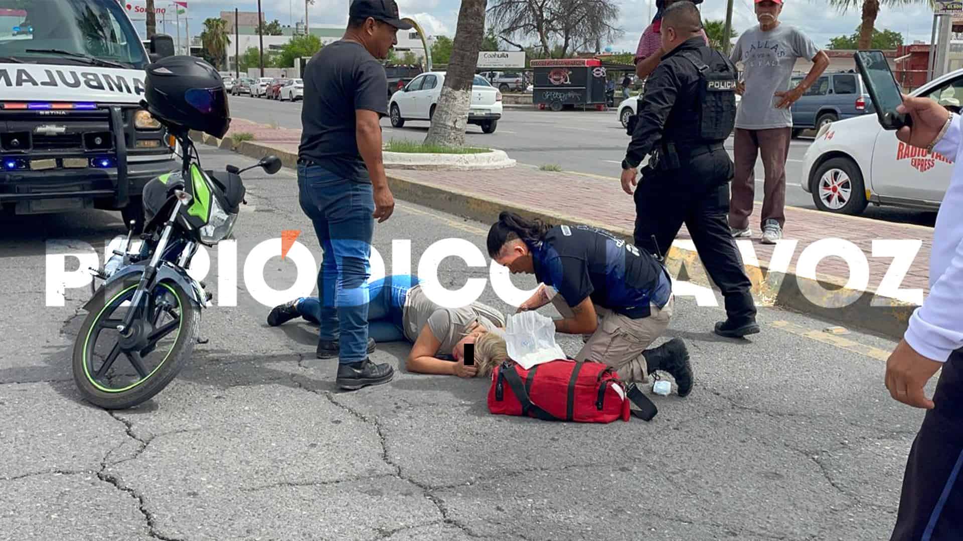 Lesiona a su pareja en choque