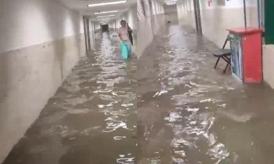 Se inunda hospital  IMSS en Tamaulipas, tras fuertes lluvias
