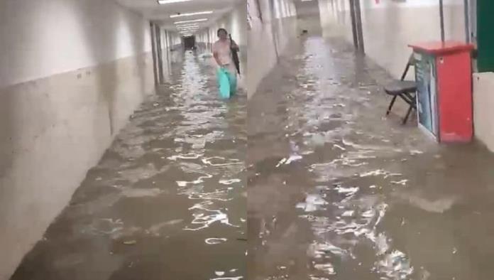 Se inunda hospital  IMSS en Tamaulipas, tras fuertes lluvias