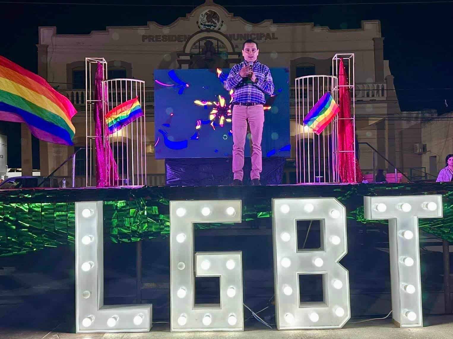 Realizan marcha de la diversidad LGBT+ en Allende