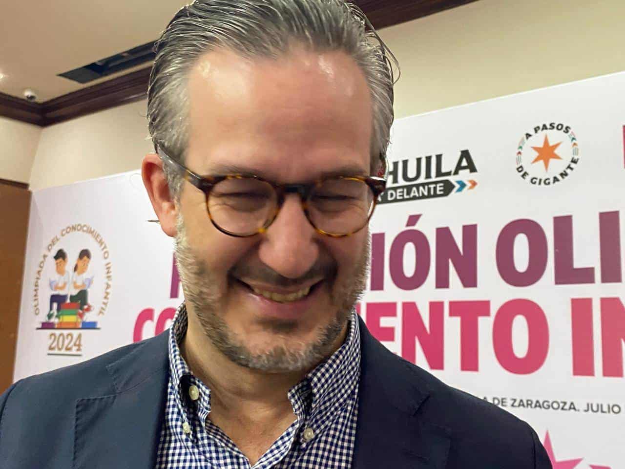 El Secretario de Educación de Coahuila, Emmanuel Garza Fishburn.
