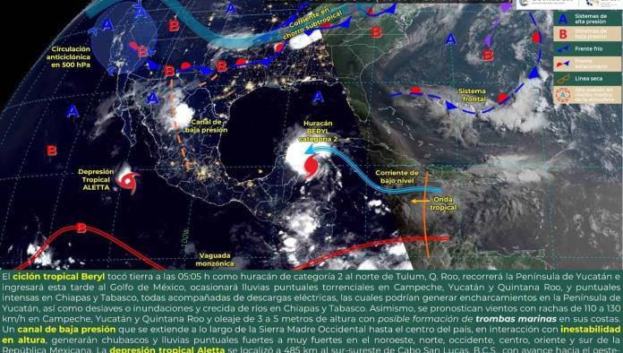 Pronostican chubascos y lluvias puntuales fuertes para Coahuila