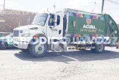 Se impacta con camión de basura