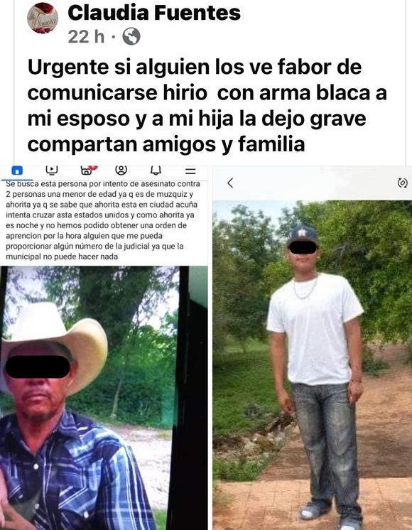 Buscan a agresores De Keila y su padre Buscan a agresores De Keila y su padre