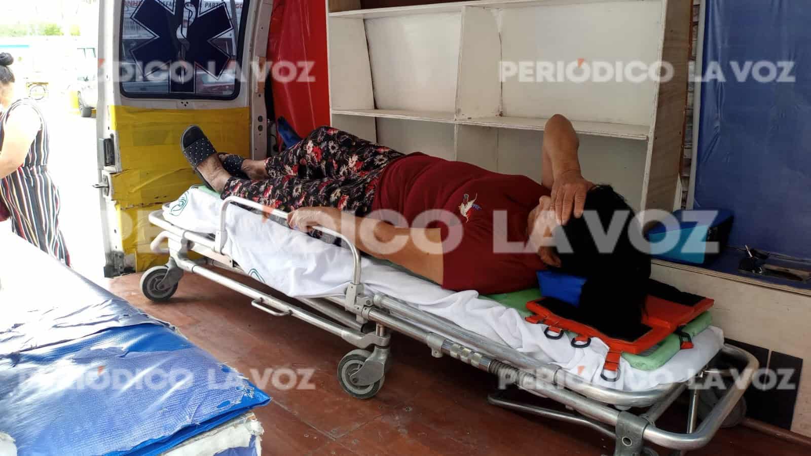 Concepción fue llevada a un hospital al ser auxiliada por socorristas del GRUM.