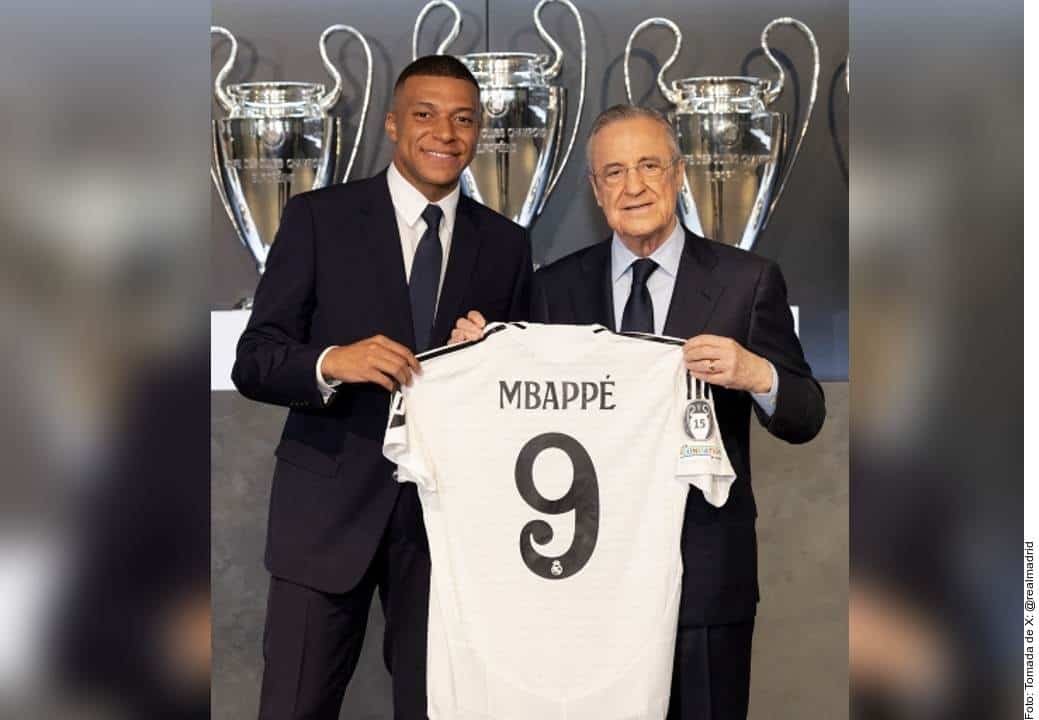Presenta Real Madrid a Mbappé 