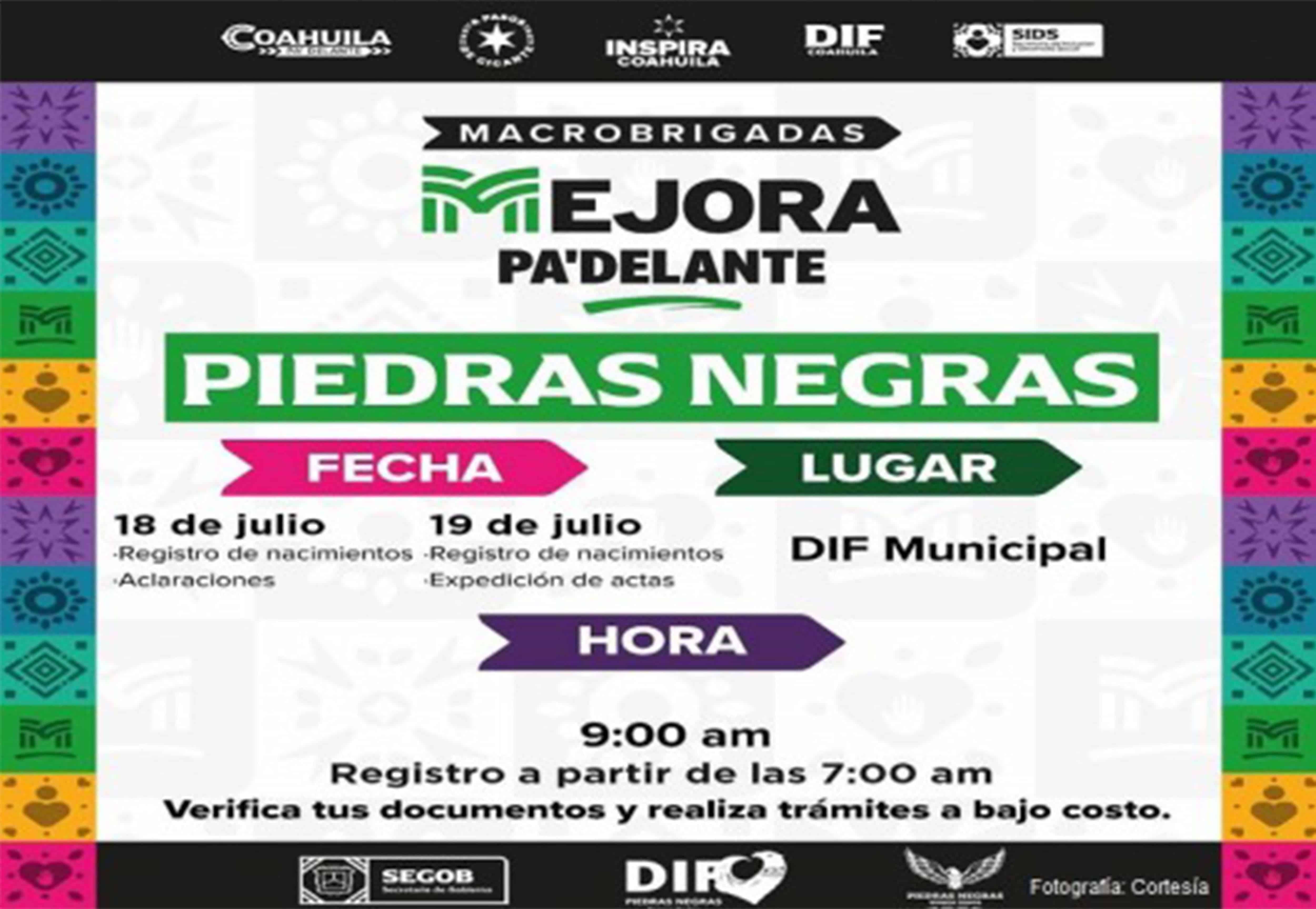 Invitan a brigada de Registro Civil