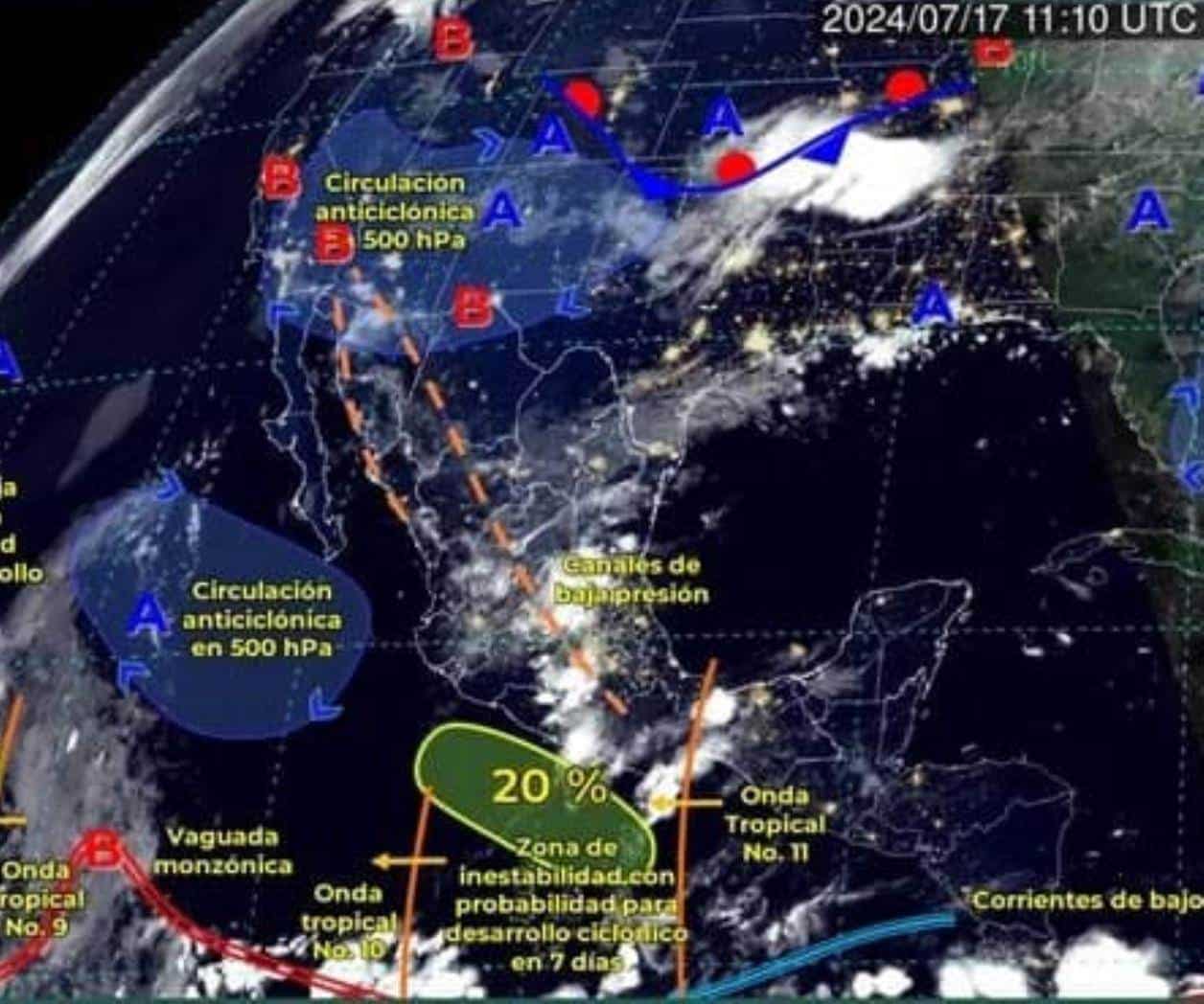 Siguen las lluvias; Llega el monzón mexicano