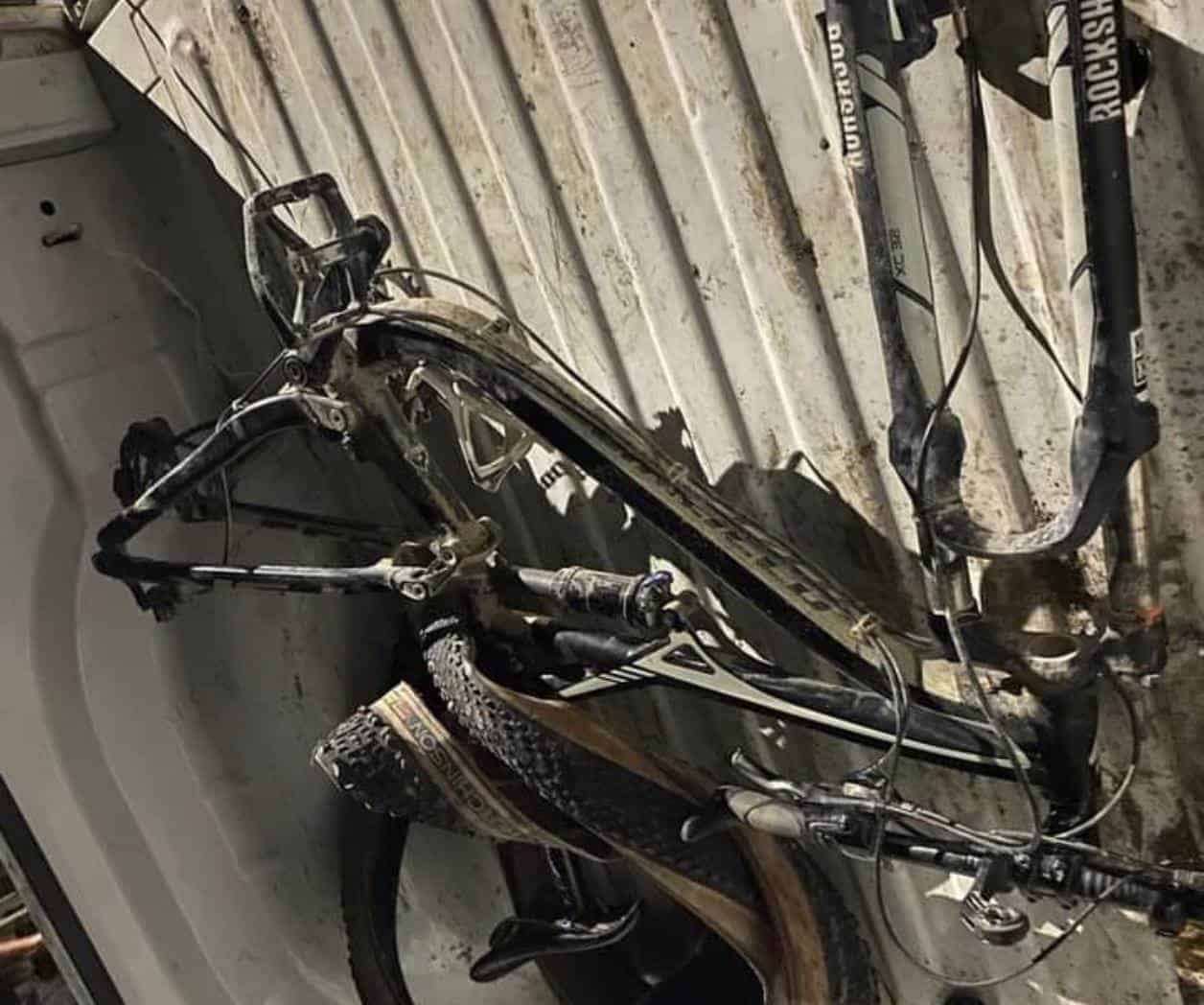 Encuentra Destrozada una de las Bicicletas Robadas