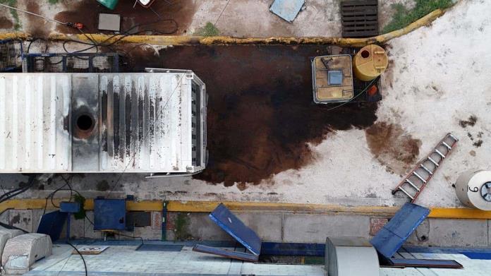 Detectan derrame de diésel en planta tratadora Detectan derrame de diésel en planta tratadora