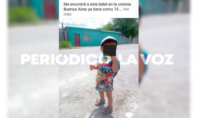 Reportan otro bebé extraviado en Colonia Buenos Aires