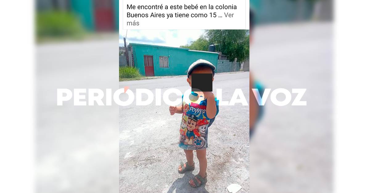 Reportan otro bebé extraviado en Colonia Buenos Aires