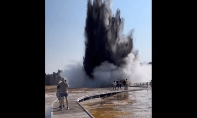 Captan potente explosión hidrotermal en Yellowstone