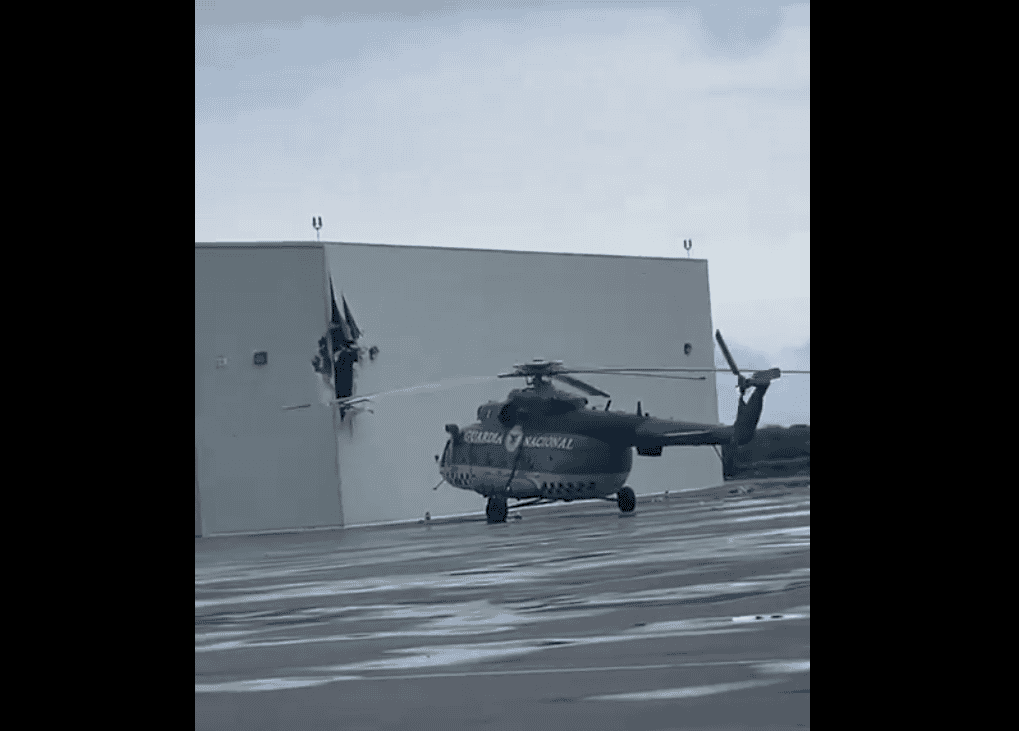 Helicóptero de la Guardia Nacional sufre accidente