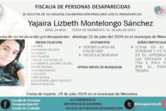 Cumple Yajaira una semana desaparecida