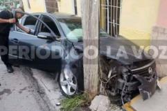 Dos Lesionados en Accidente en Calle Presidente Juárez