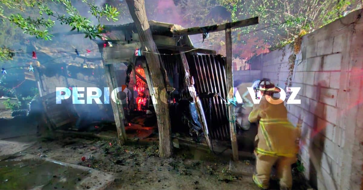 Arde bodega en la 10 de Mayo