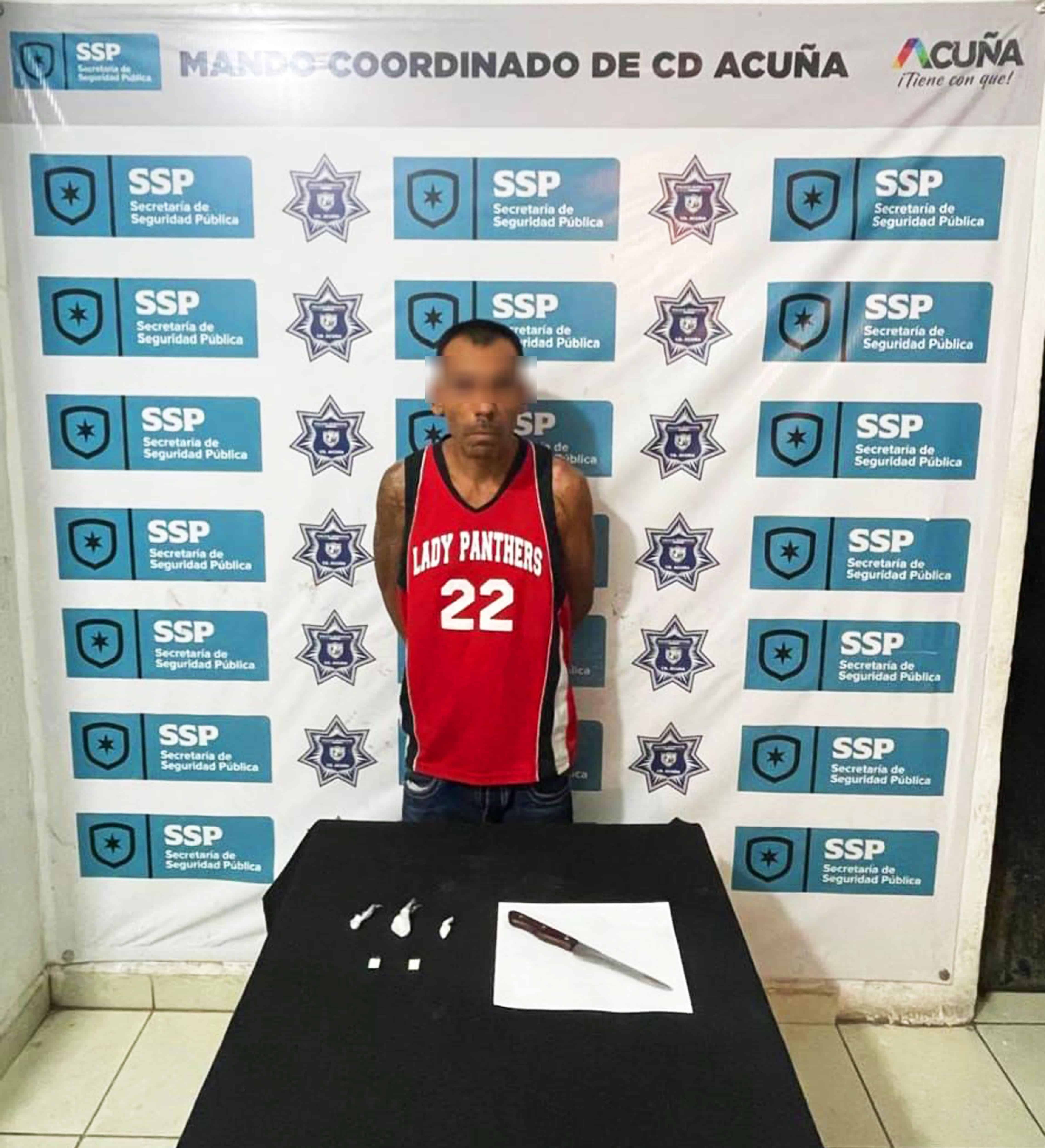 Detenido por Narcóticos y Armas Prohibidas en Ciudad Acuña