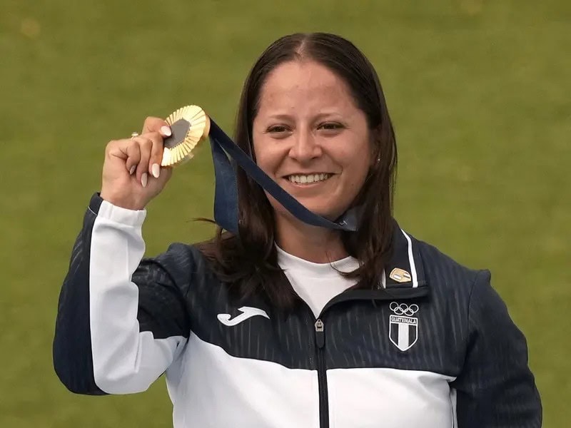 Adriana Ruano, medallista de oro.
